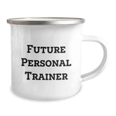 Funny Quotes Personal Trainer Gifts from Friends for Men - Future Trainer Camping Mug, Unique Christmas Unique Gifts for Him - Image 2